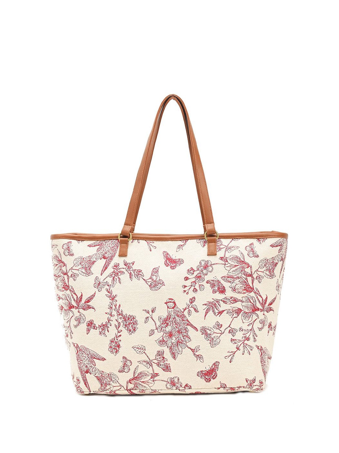 

BohoGirl Floral Printed Oversized Shopper Shoulder Bag, Pink