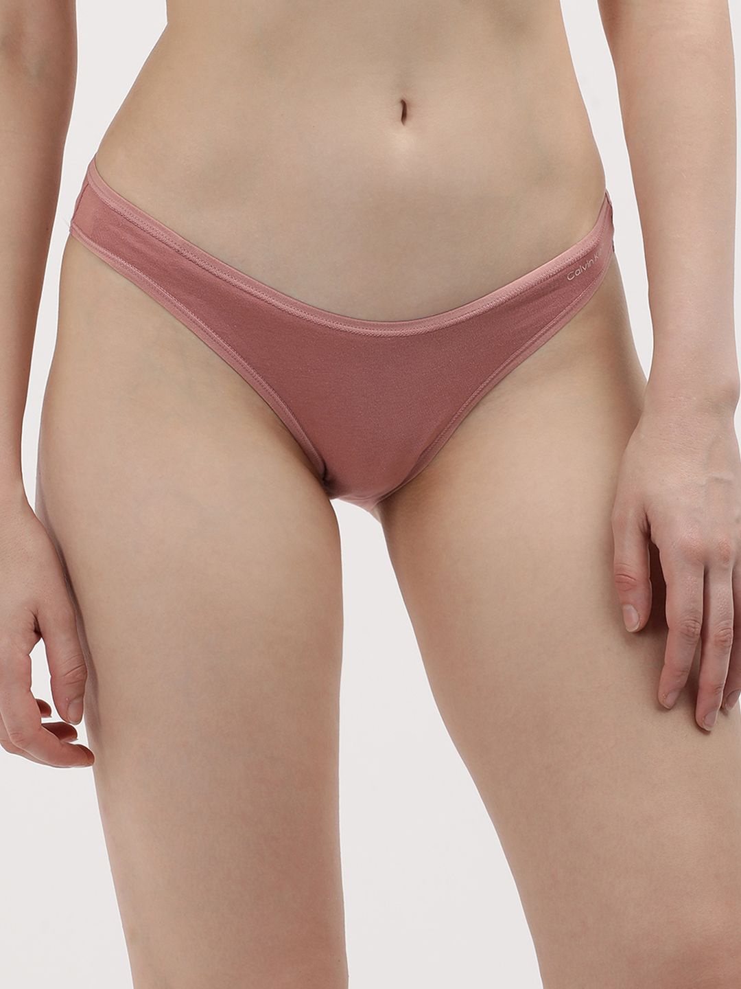 

Calvin Klein Women's Bikini Mid Rise Brief, Pink