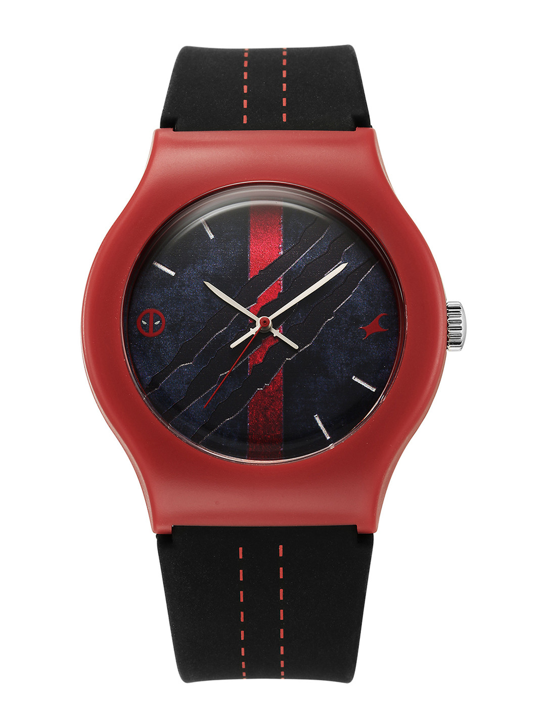 

Fastrack Unisex Embellished Dial & Straps Analogue Watch 9915PP105, Black