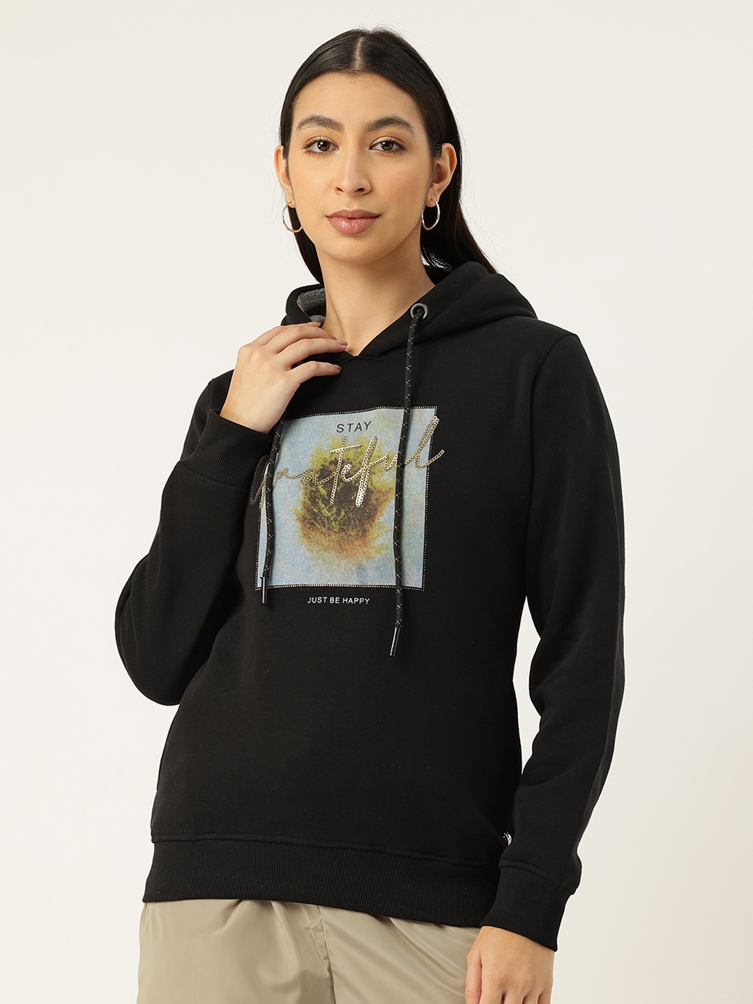 

Monte Carlo Printed Hooded Sweatshirt, Black