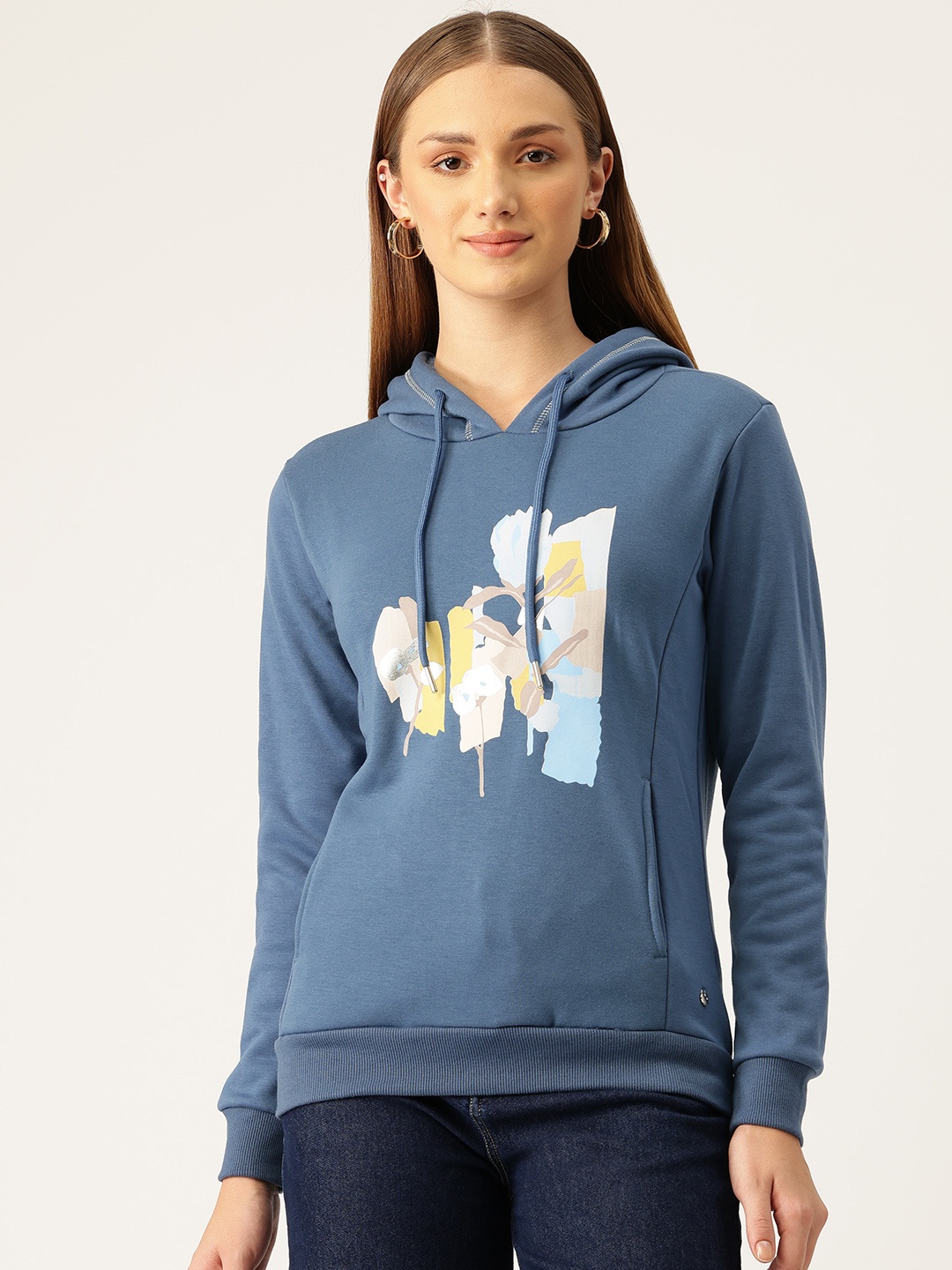 

Monte Carlo Graphic Print Hooded Sweatshirt, Blue