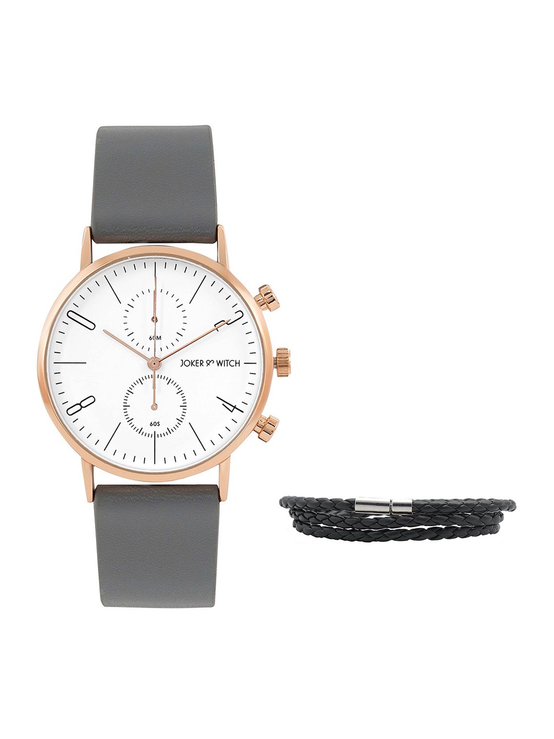 

JOKER & WITCH Men Watch Gift Set JWBS1048, Grey