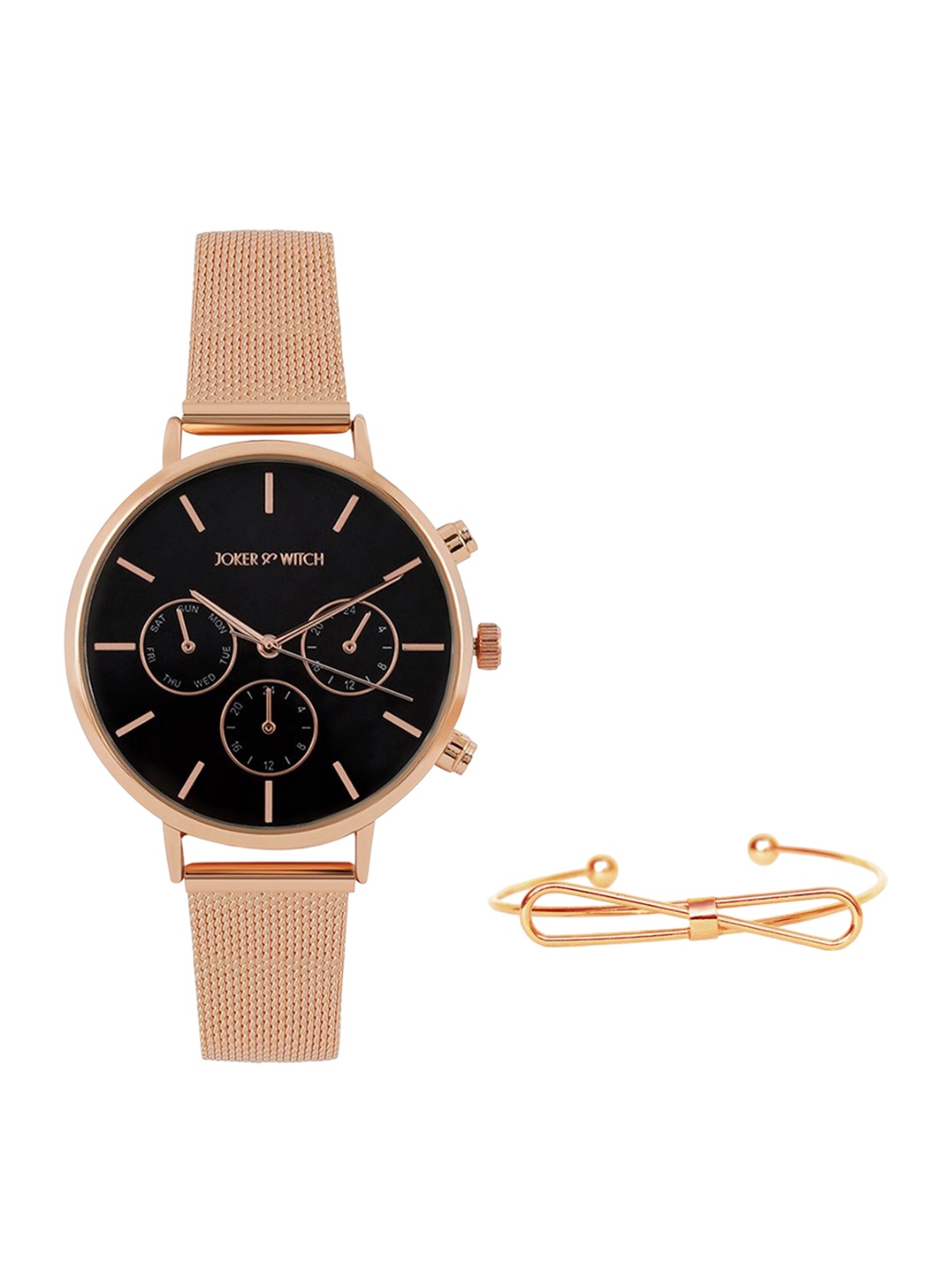 

JOKER & WITCH Women Watch Gift Set JWBS1050, Rose gold