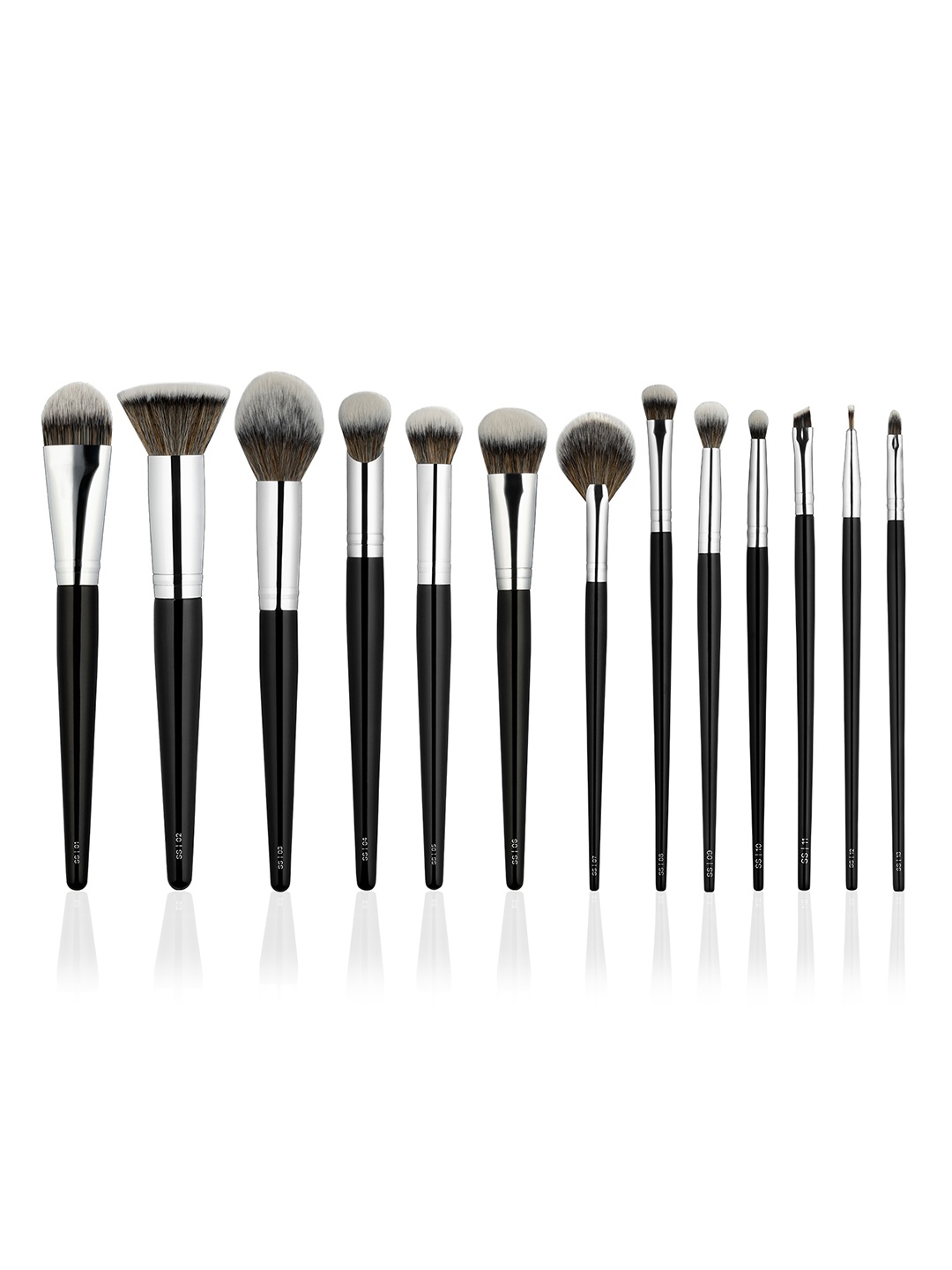 

PAC 13 Pcs Synthetic Series Makeup Brushes Set, Black