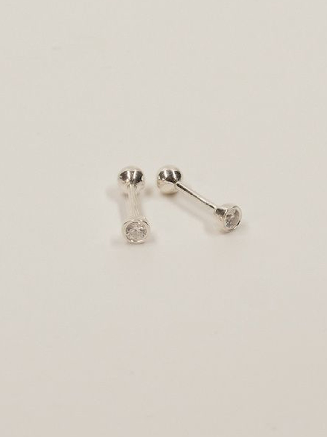 

Anushka Jain Jewellery 925 Sterling Silver Gold-Plated CZ Studded Classic Studs
