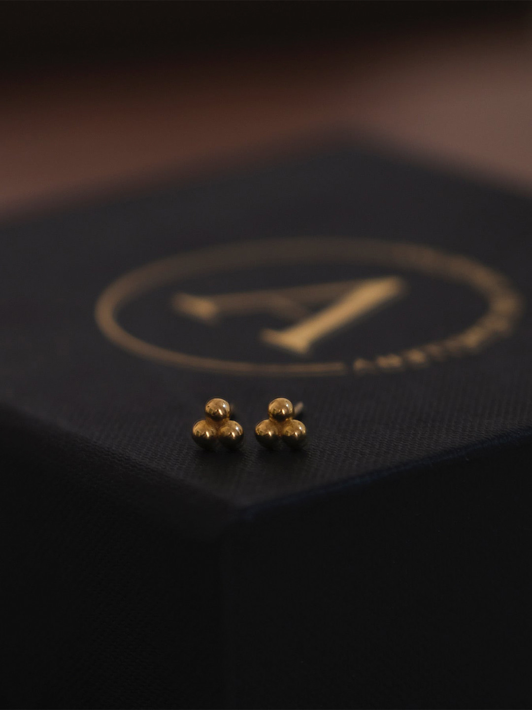 

Anushka Jain Jewellery 925 Sterling Silver Gold-Plated Classic Studs