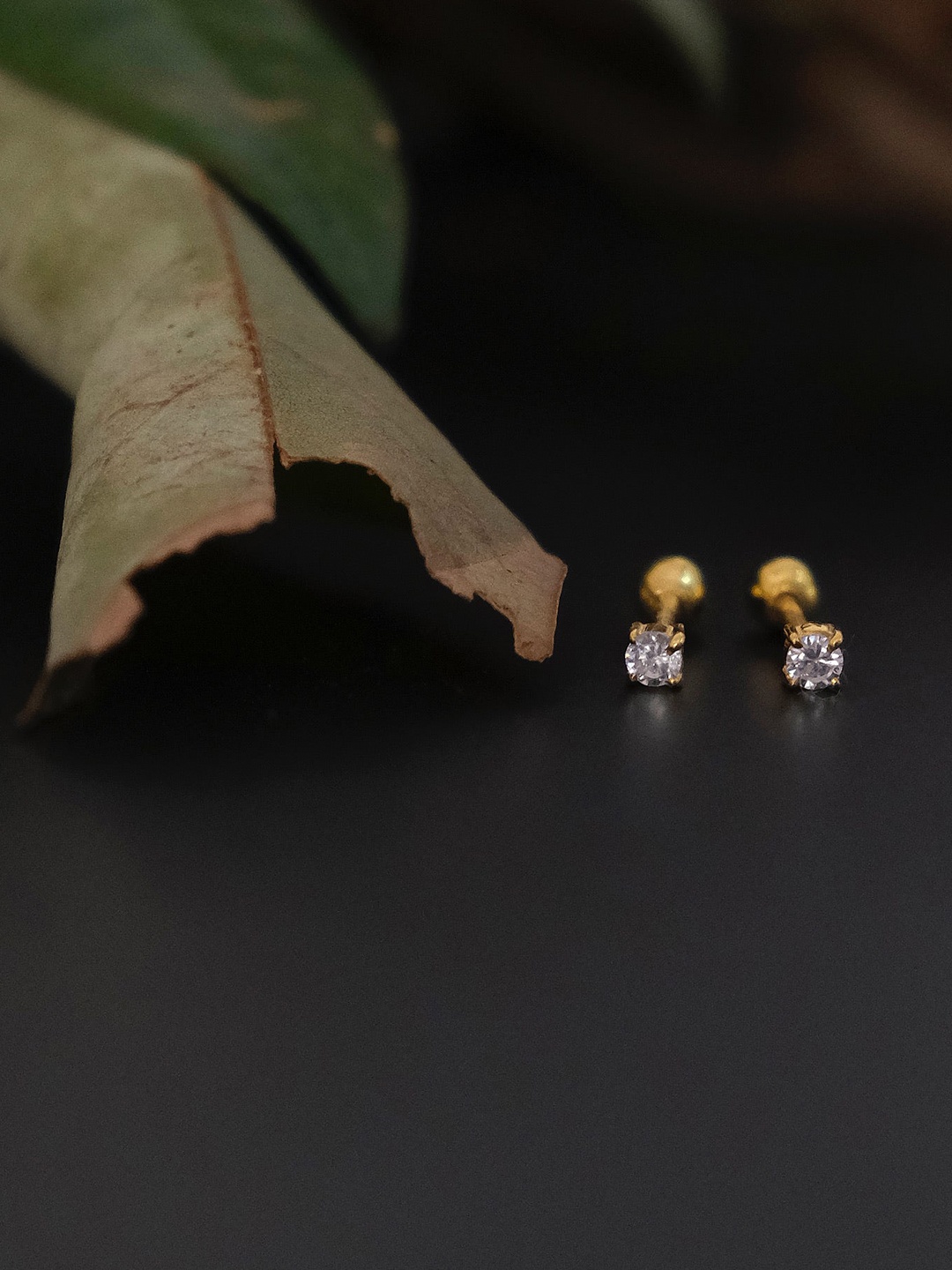 

Anushka Jain Jewellery Gold Plated Cubic Zirconia 925 Sterling Silver Studs