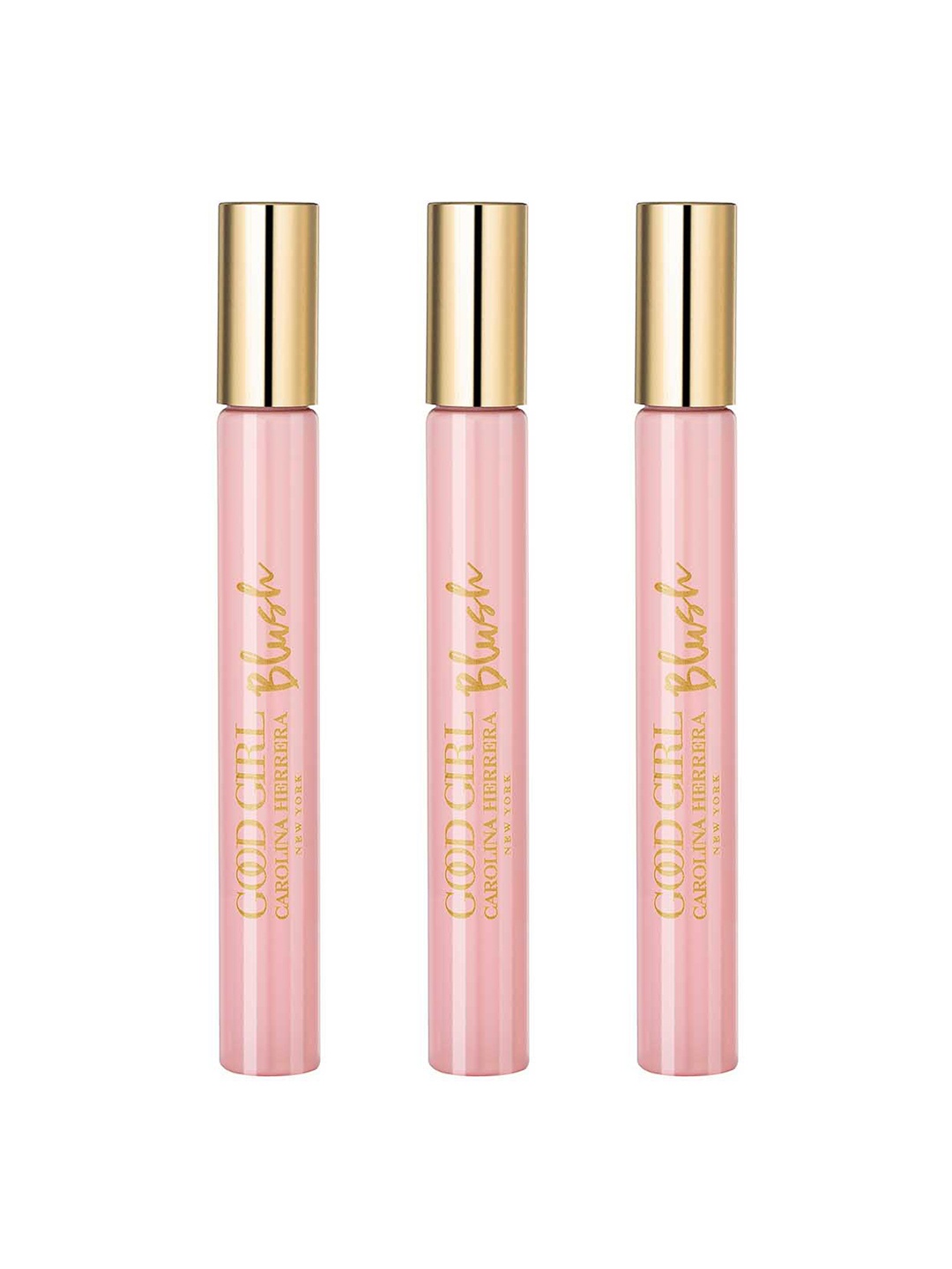 

Carolina Herrera Women Set Of 3 Good Girl Blush Eau De Parfum Roll-On - 10ml Each, Pink