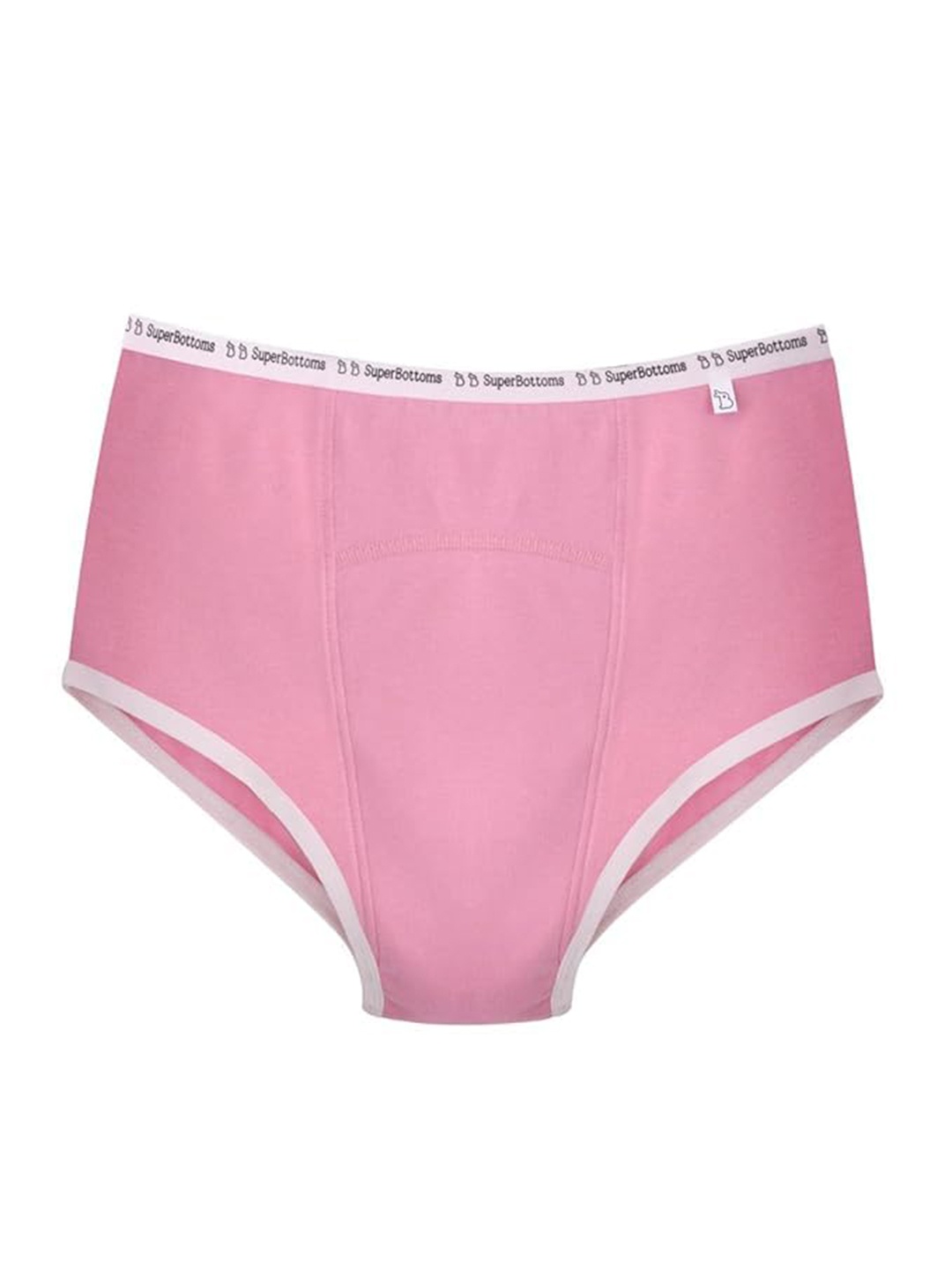 

SuperBottoms Maxabsorb High Waist Leak-Free Period Underwear, Pink