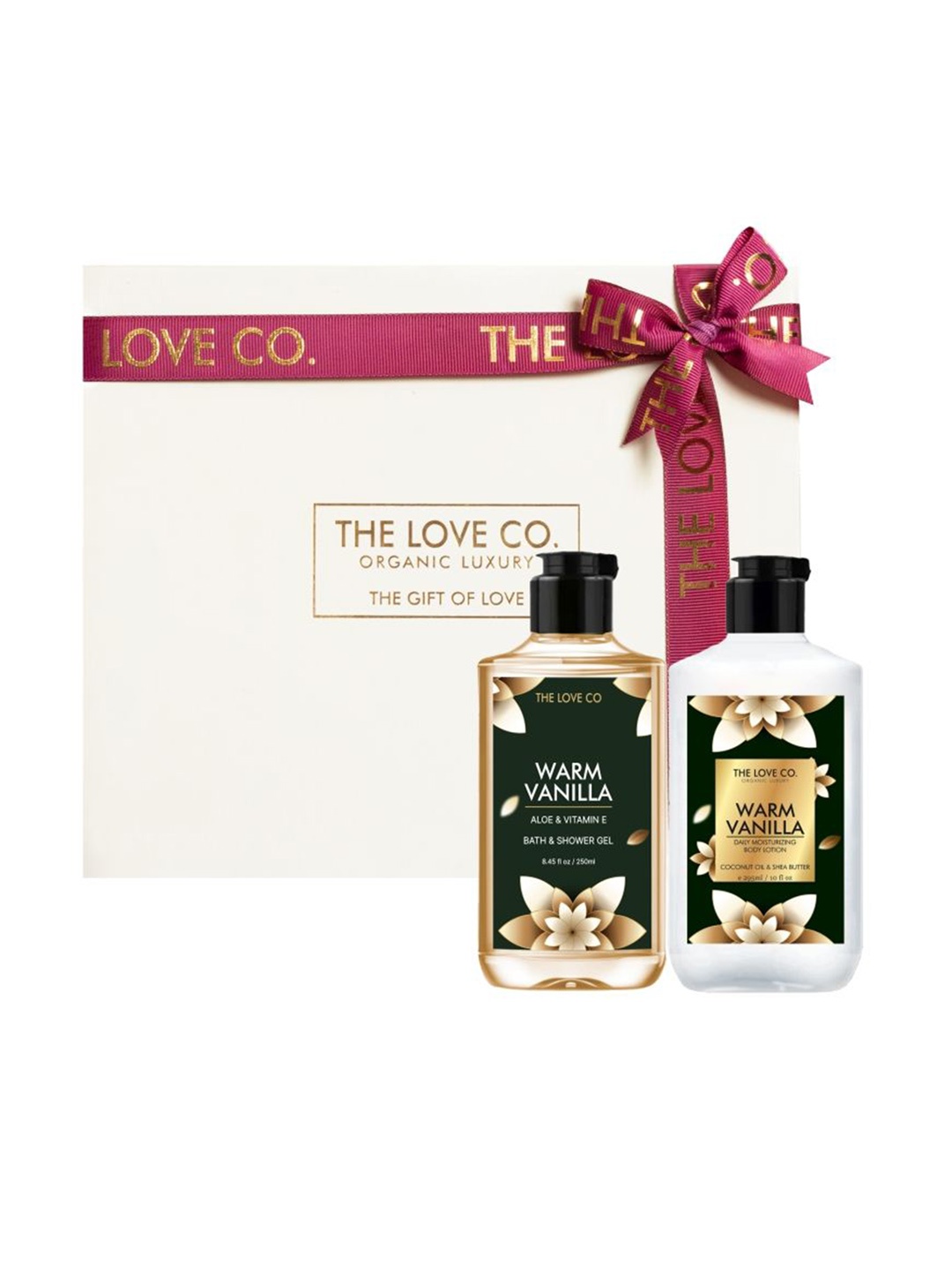 

The Love Co Warm Vanilla Body Wash & Body Lotion Gift Set, White