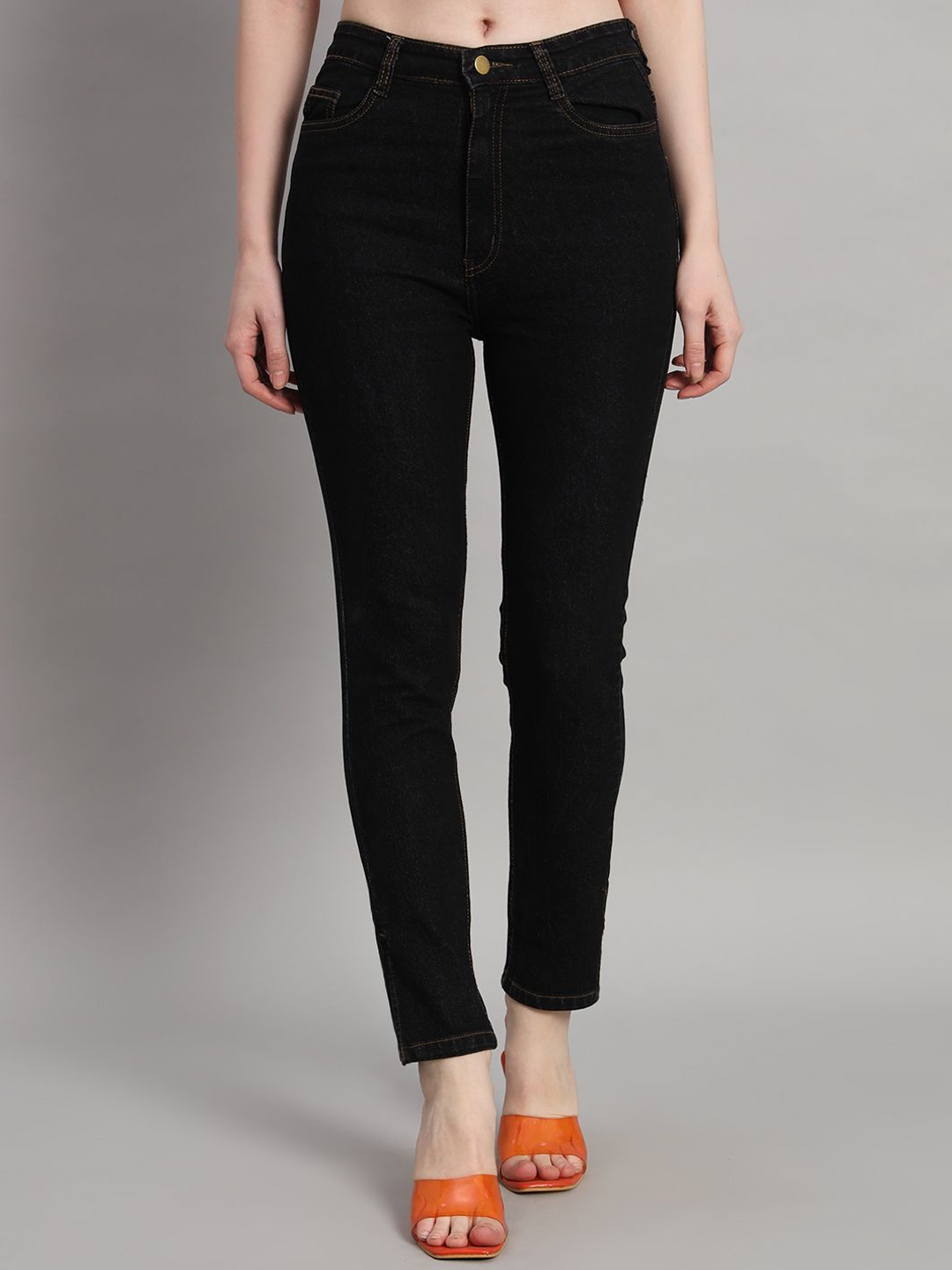 

The Roadster Lifestyle Co Women High Rise Skinny-Fit Jeans, Black