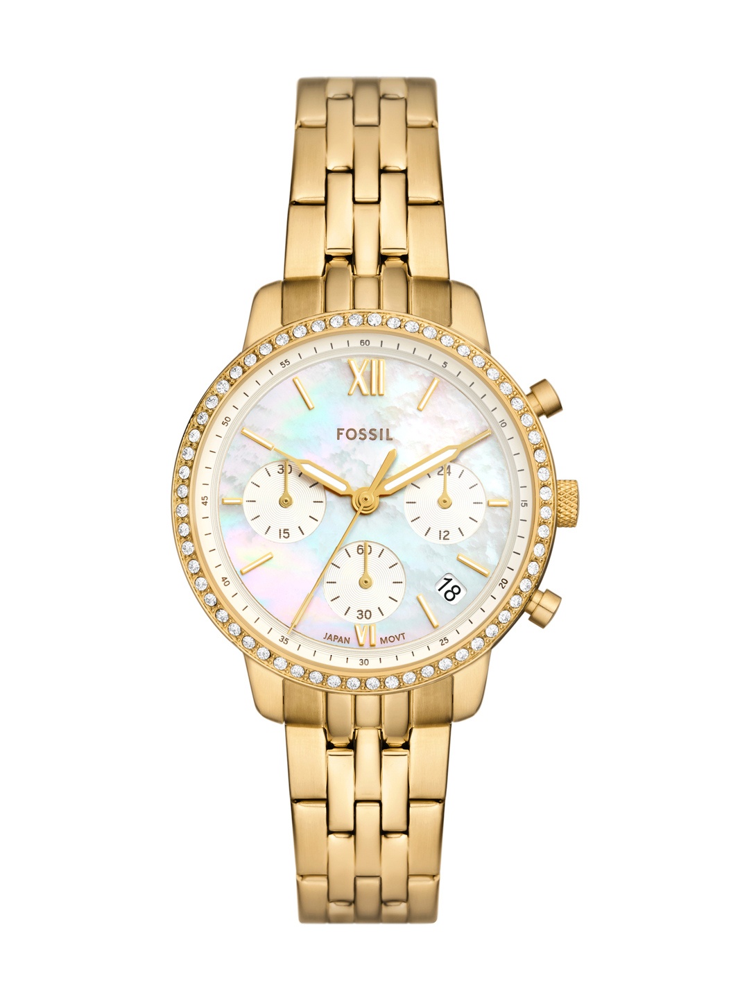 

Fossil Women Neutra Analogue Chronograph Watch ES5358I, Off white
