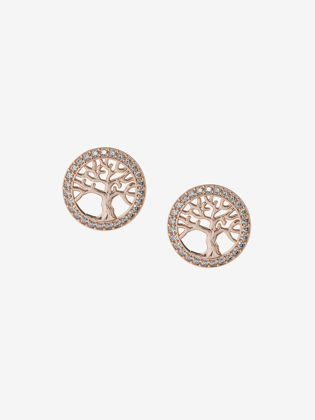 

VELVET IMPERIAL Silver-Plated Contemporary Stainless Steel Studs, Gold