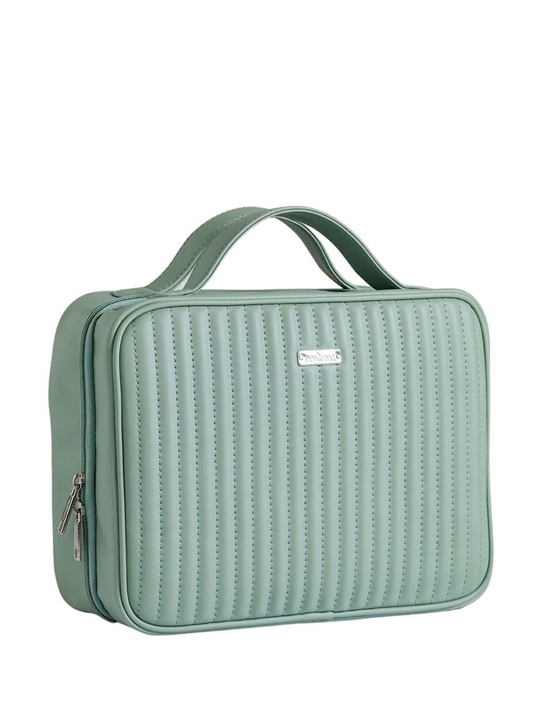 

Nestasia Textured Foldable Vanity Bag Travel Accessory, Green