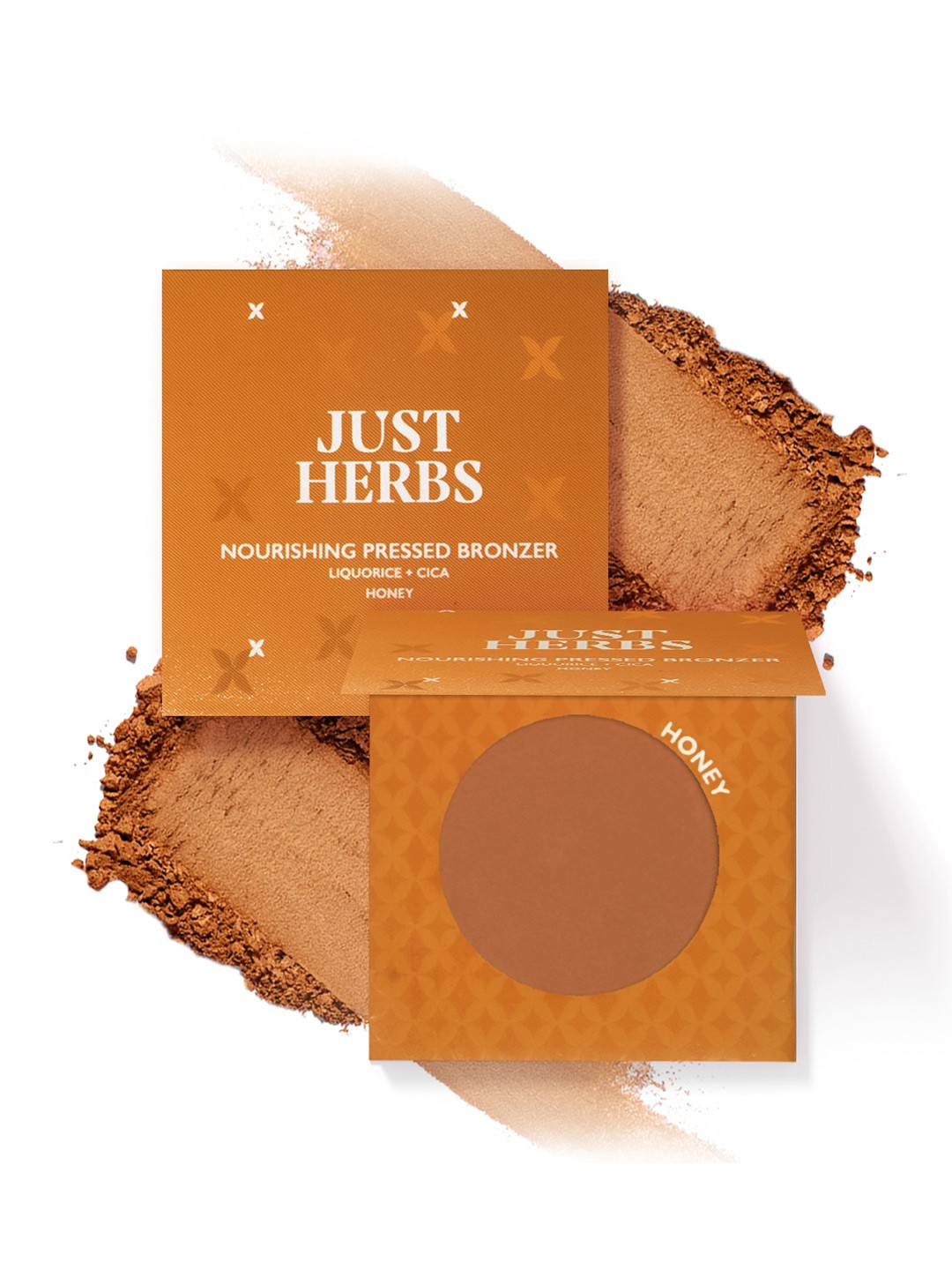 

Just Herbs Nourishing Pressed Bronzer - 3.5g- Honey, Brown