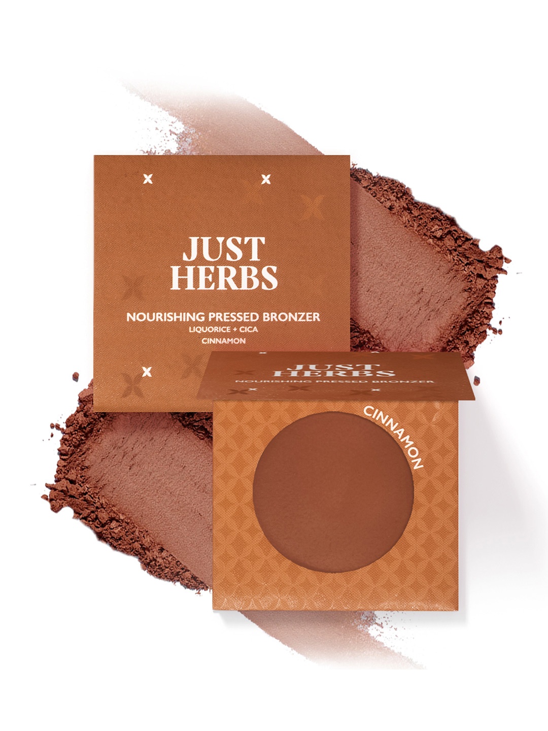 

Just Herbs Nourishing Pressed Bronzer-3.5g - Cinnamon, Brown