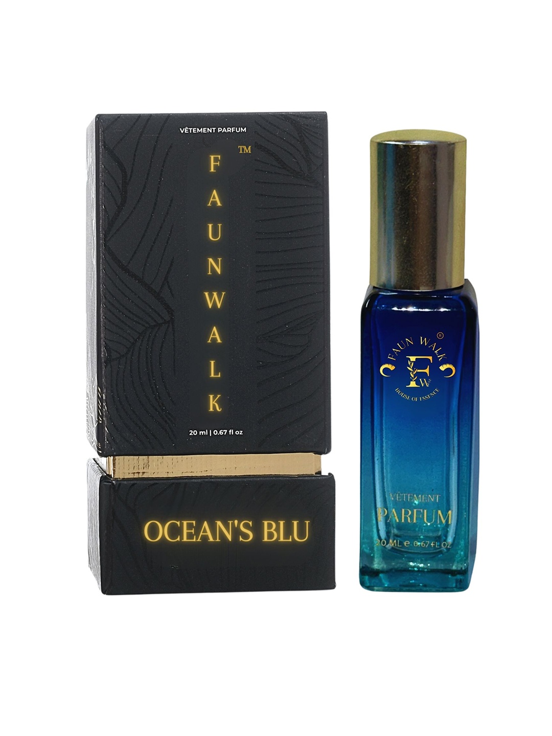 

FAUN WALK Ocean's Blu Long Lasting Perfume - 20ml, Nude