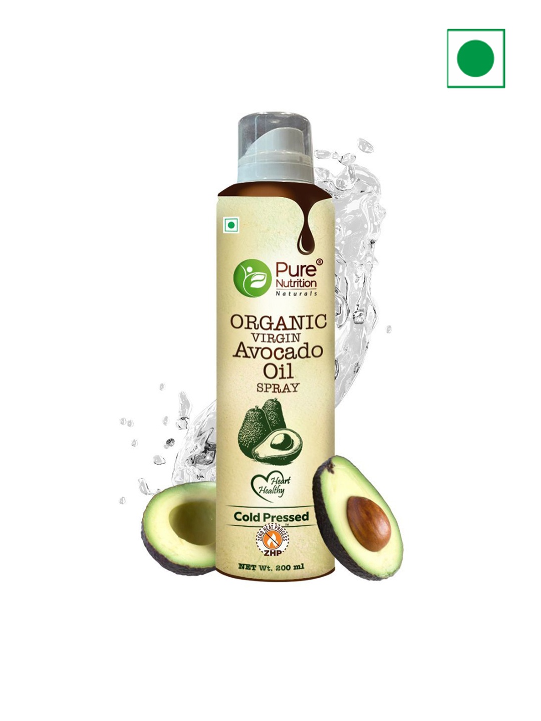 

Pure Nutrition Avacado Oil Spray 200 ml, Green