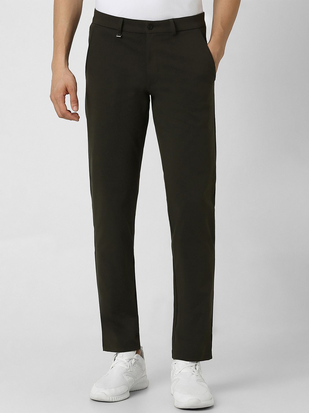 

Van Heusen Flex Men Slim Fit Trousers, Brown
