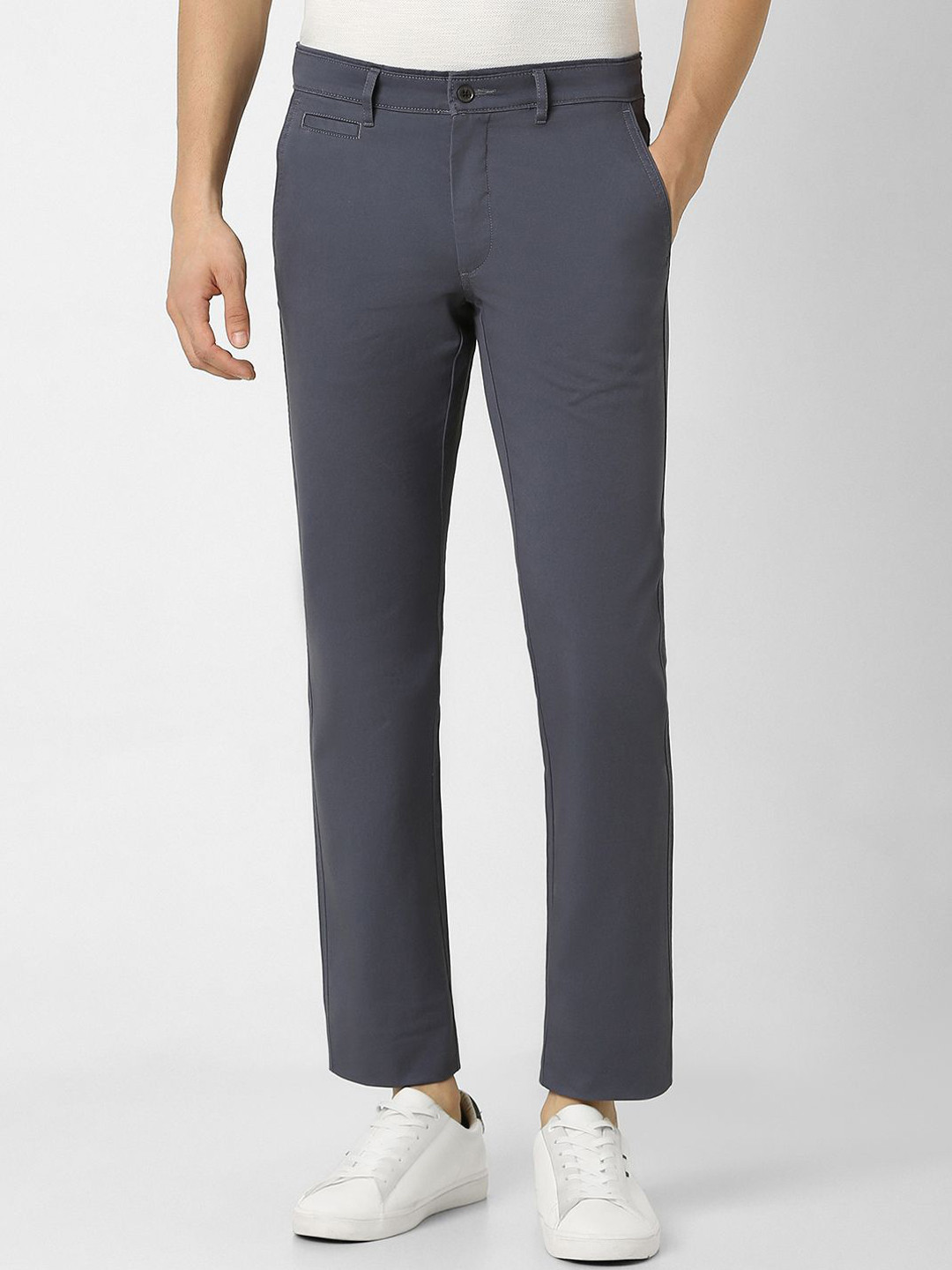 

Van Heusen Sport Men Slim Fit Regular Trousers, Grey