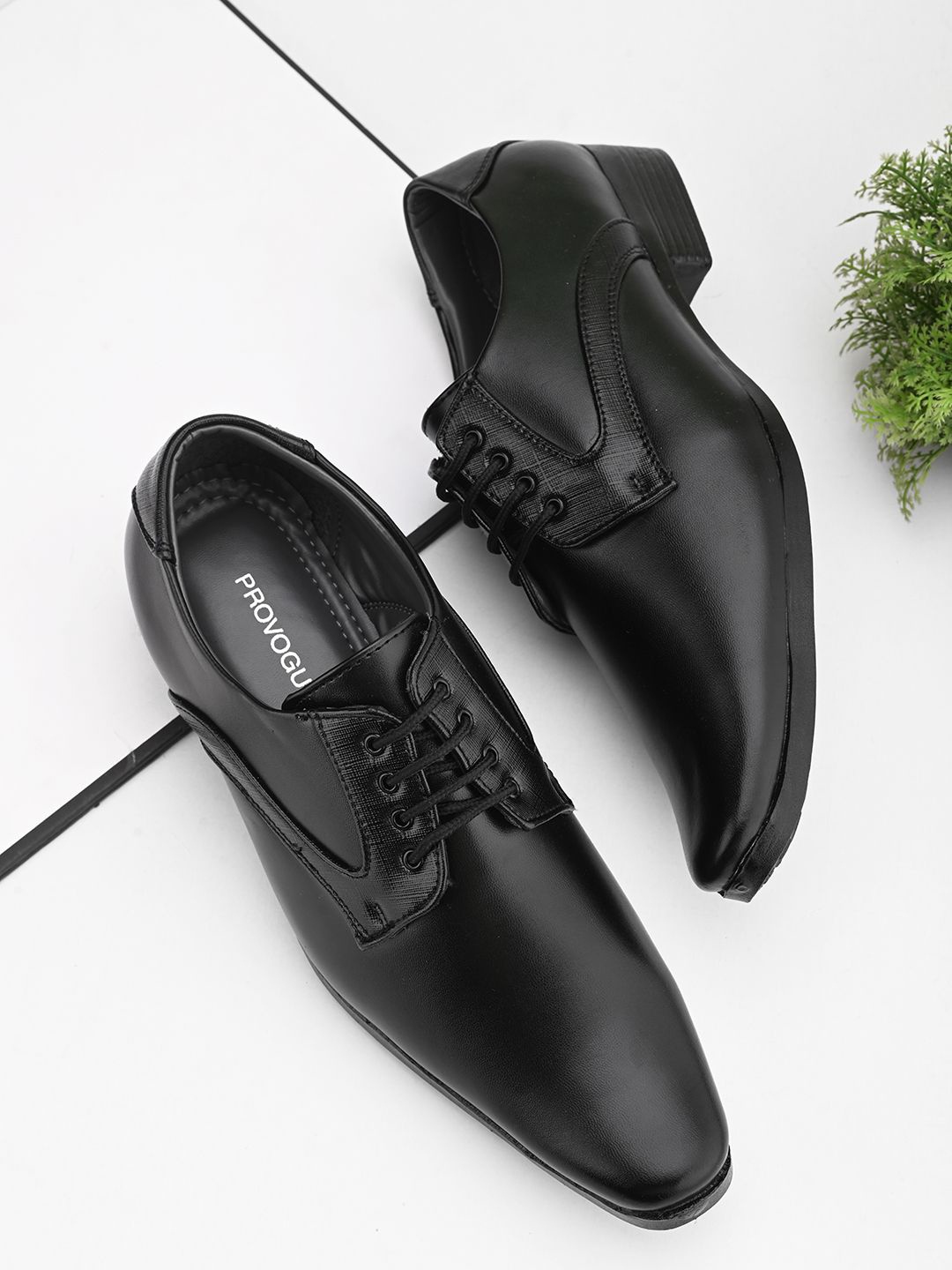 

Provogue Men Lace Up Formal Derbys, Black