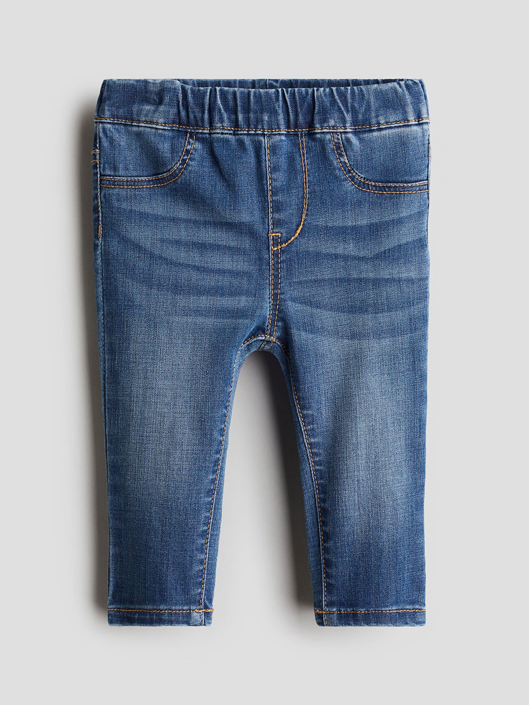 

H&M Girls Cotton Denim Treggings, Blue