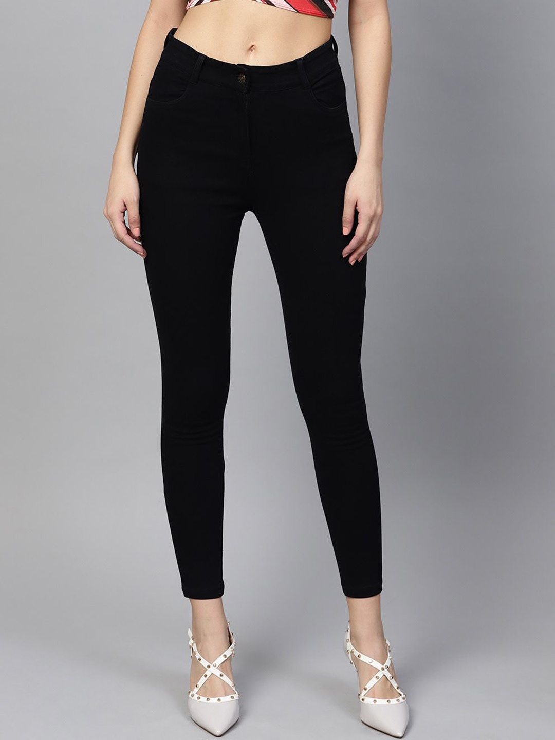 

Perfect Outlet Women High-Rise Stretchable Jeans, Black
