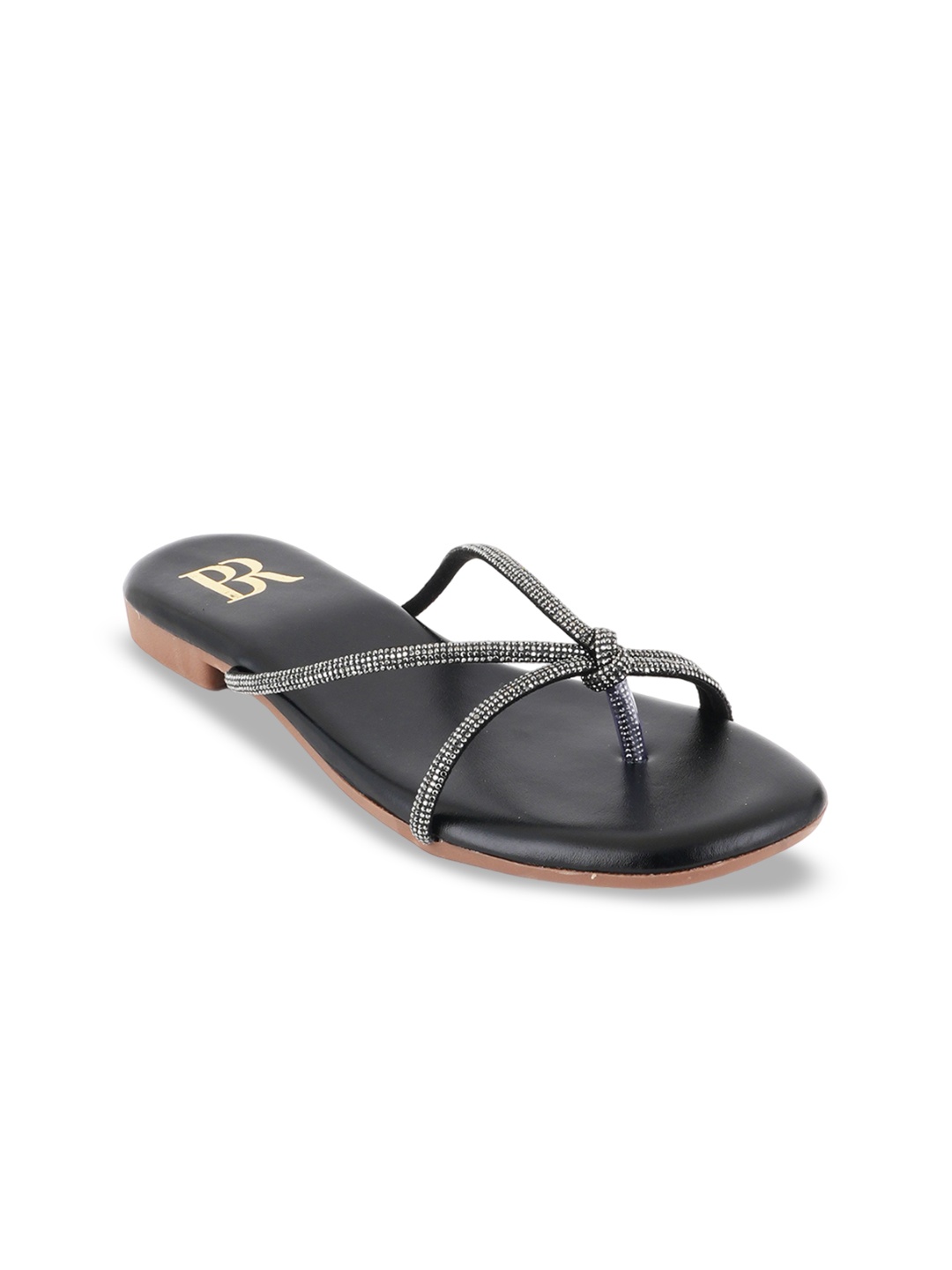

Bella Rosa Women Embellished One Toe Flats, Black