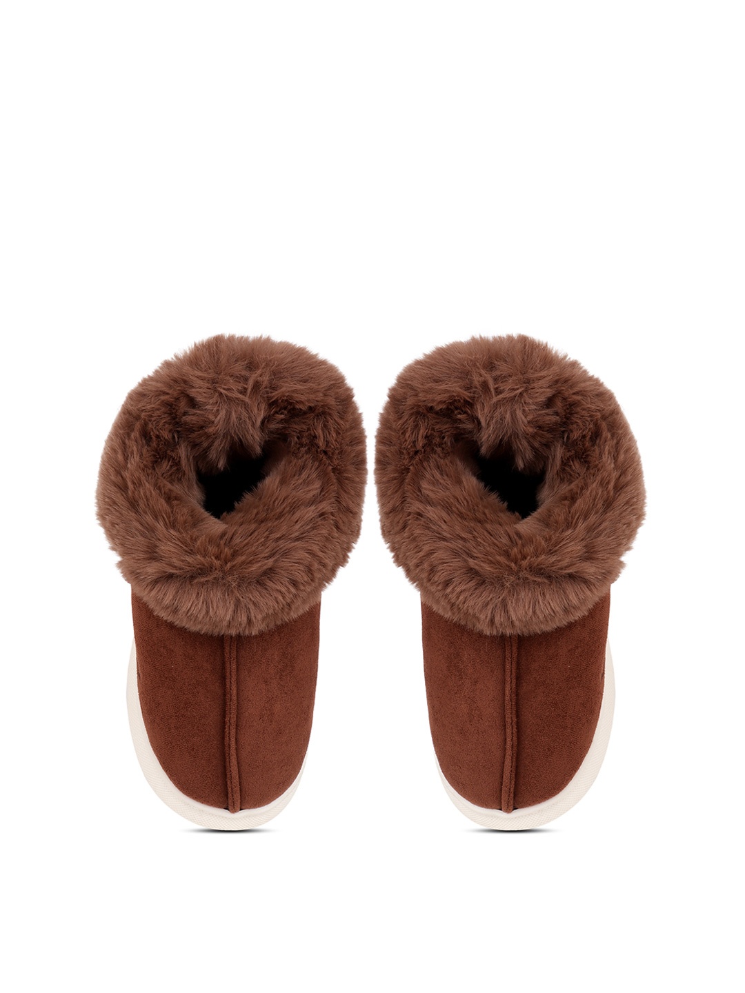 

CASSIEY Women Winter Fur Snow Boots, Coffee brown