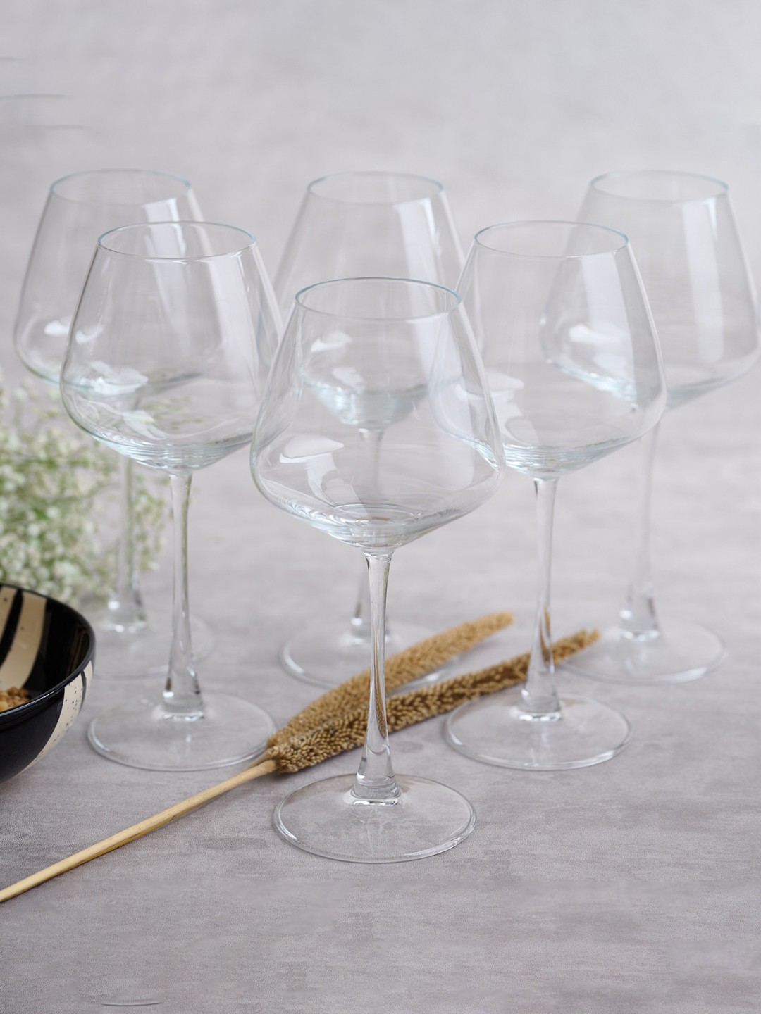 

BlackCarrot Transparent 6 Pieces Wine Glasses 590 ml
