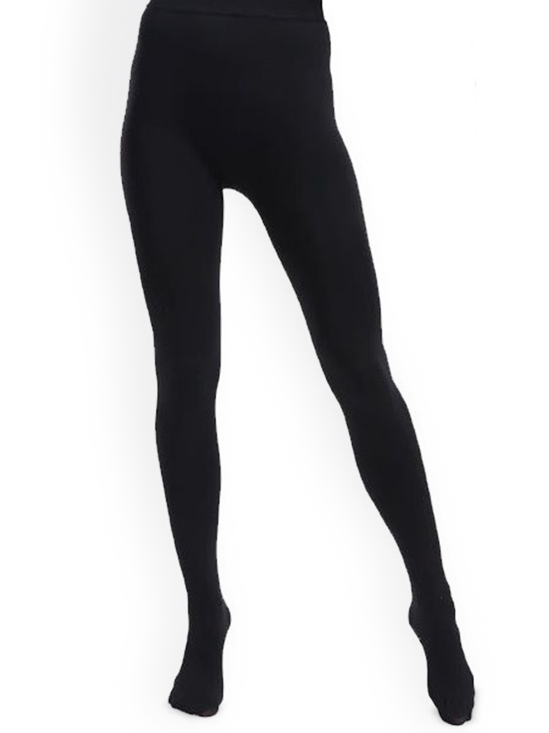 

Alexvyan Winter Opaque Fleece Thermal Stockings, Black