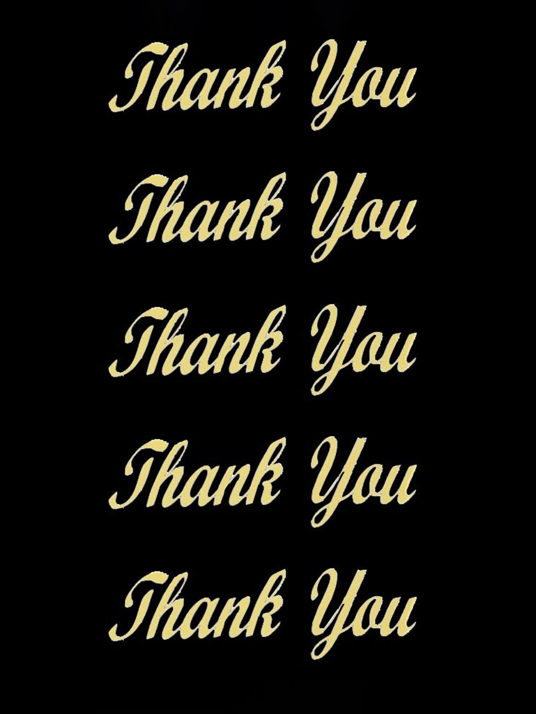 

Comet Busters Set Of 5 Self-Adhesive Thank You Envelope Stickers, Gold