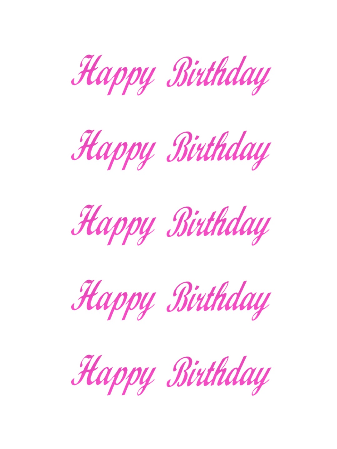 

Comet Busters Set Of 5 Self-Adhesive Happy Birthday Envelope Stickers, Pink