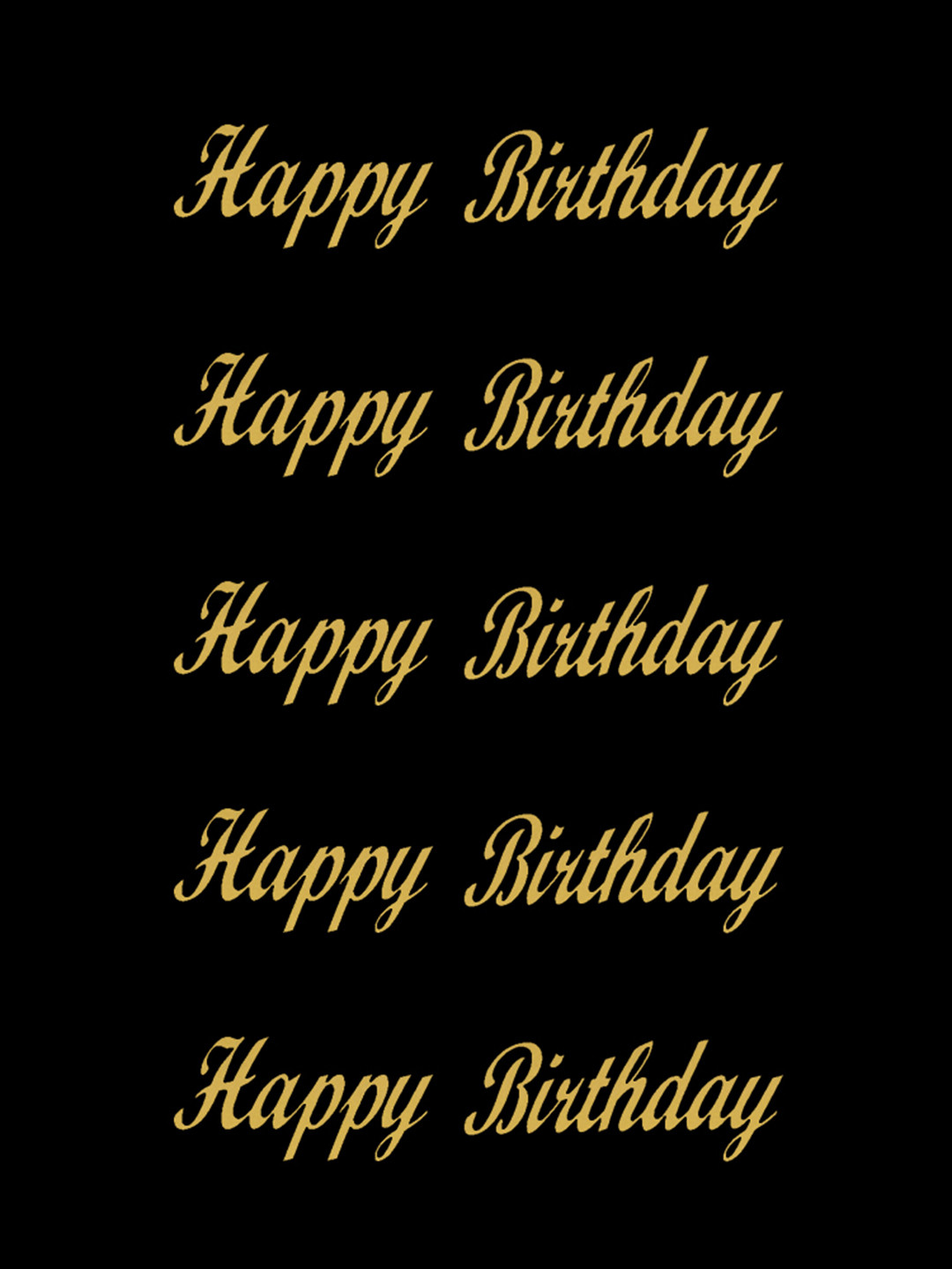 

Comet Busters Set Of 5 Self-Adhesive Happy Birthday Envelope Stickers, Gold