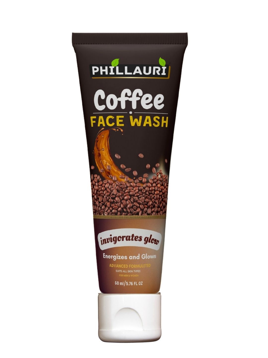 

Phillauri Coffee Face Wash For Deep Cleansing - 60ml, Brown