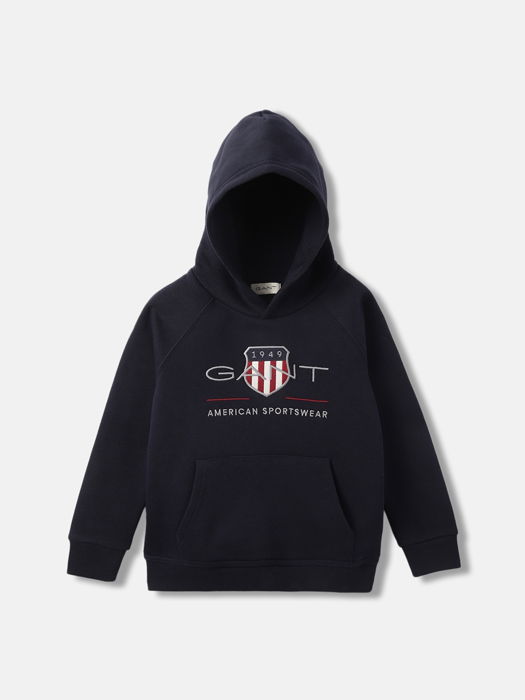 

GANT Boys Printed Hooded Sweatshirt, Navy blue