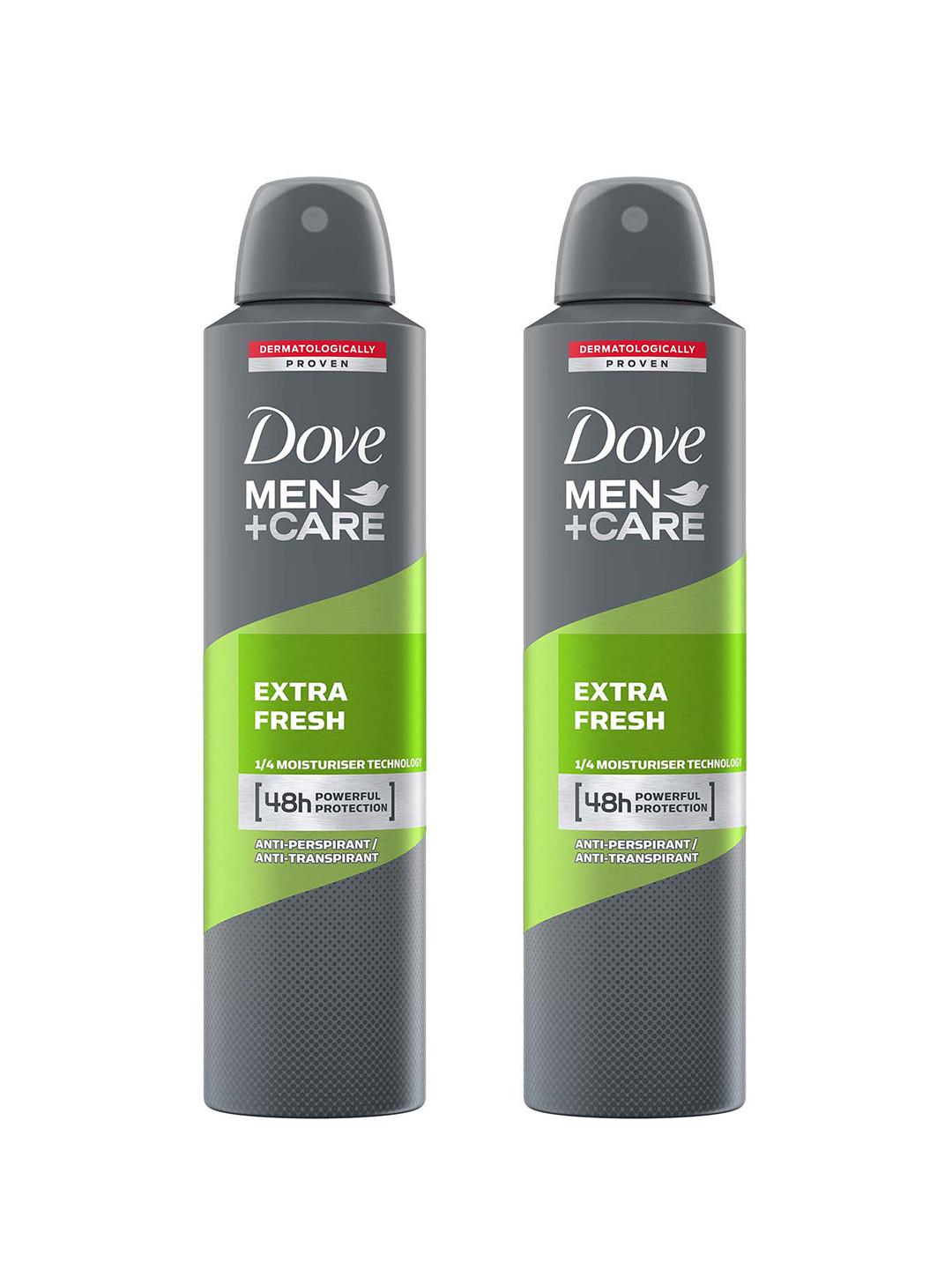 

Dove Men Set Of 2 +Care Extra Fresh Dry Spray Antiperspirant Deodorant - 250ml Each, Green