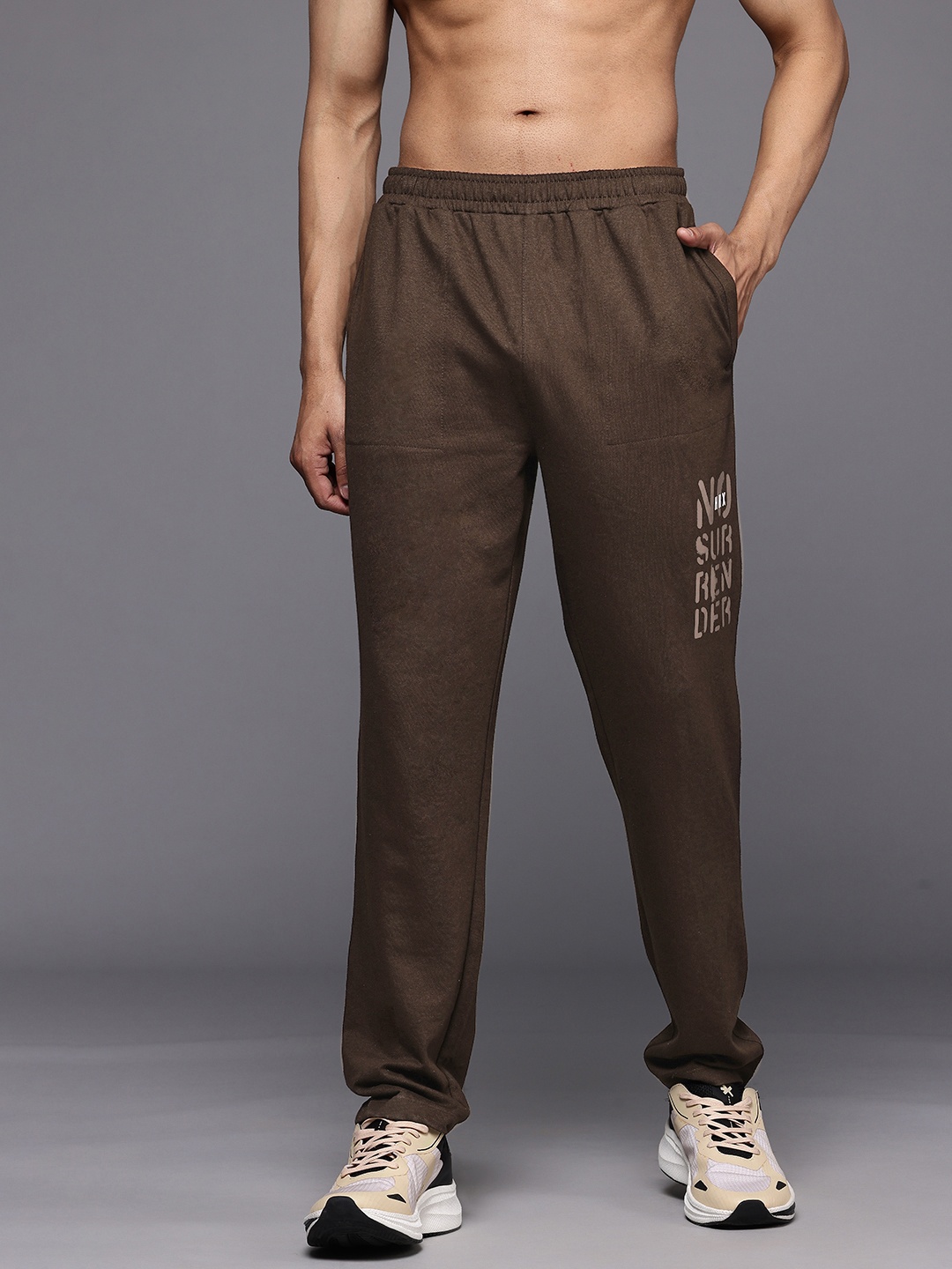 

HRX by Hrithik Roshan Men Training Track Pants, Brown