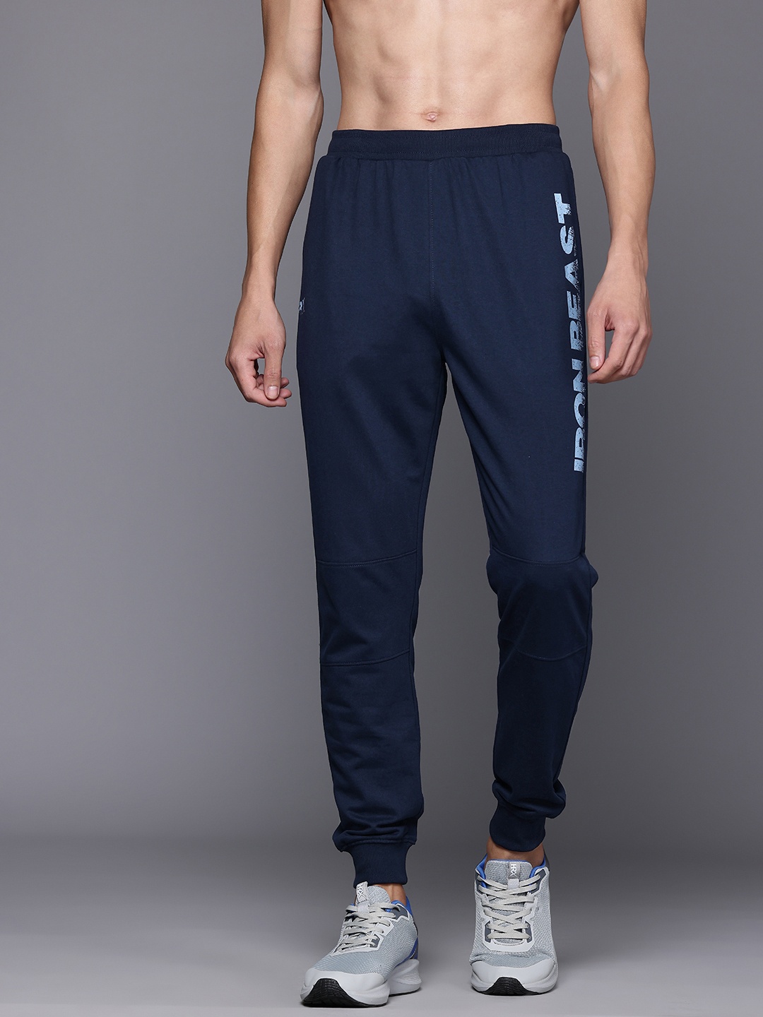 

HRX by Hrithik Roshan Men Printed Training Track pants, Navy blue