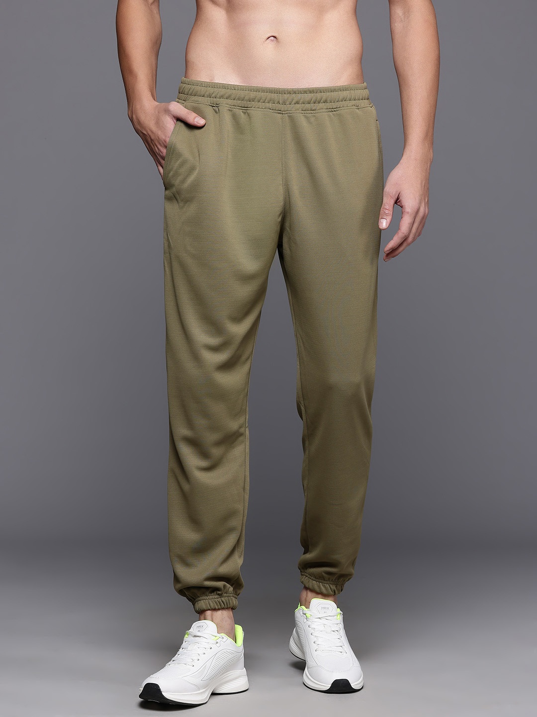 

HRX by Hrithik Roshan Men Rapid-Dry Running Joggers, Olive