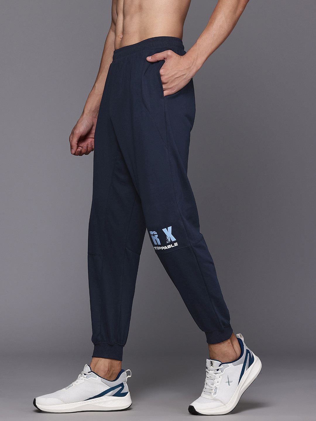 

HRX by Hrithik Roshan Men Training Joggers, Navy blue