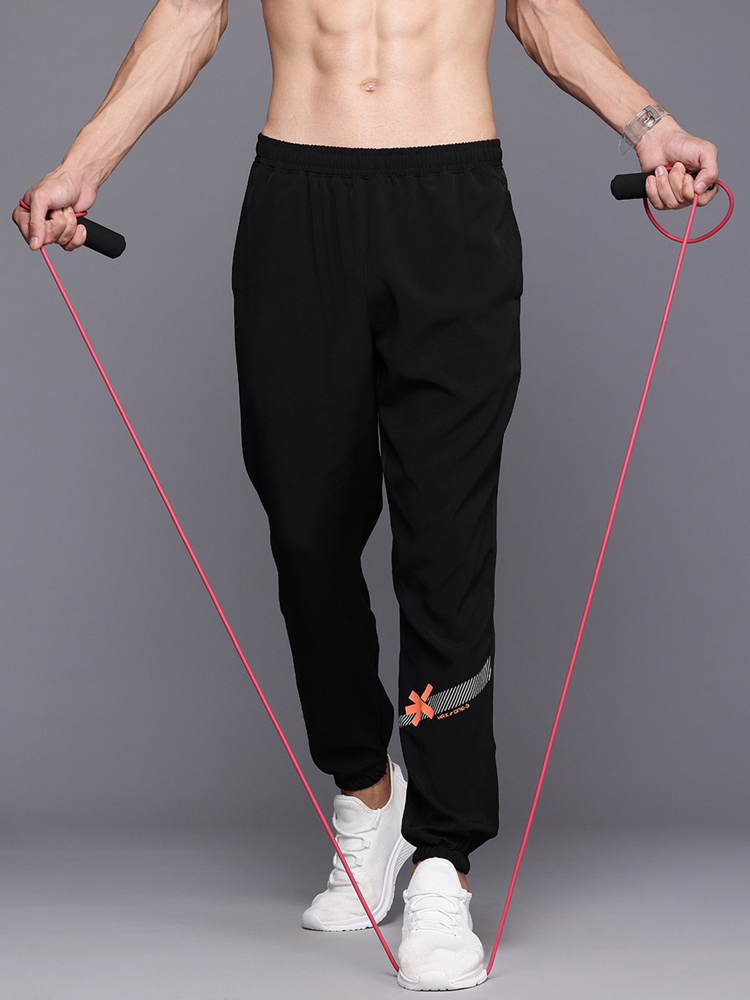 

HRX by Hrithik Roshan Men Rapid-Dry Running Joggers, Black