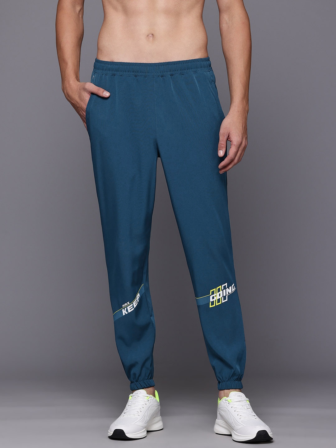 

HRX by Hrithik Roshan Men Rapid-Dry Running Joggers, Teal