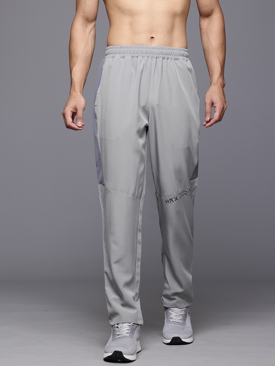 

HRX by Hrithik Roshan Men Rapid-Dry Running Track Pants, Grey
