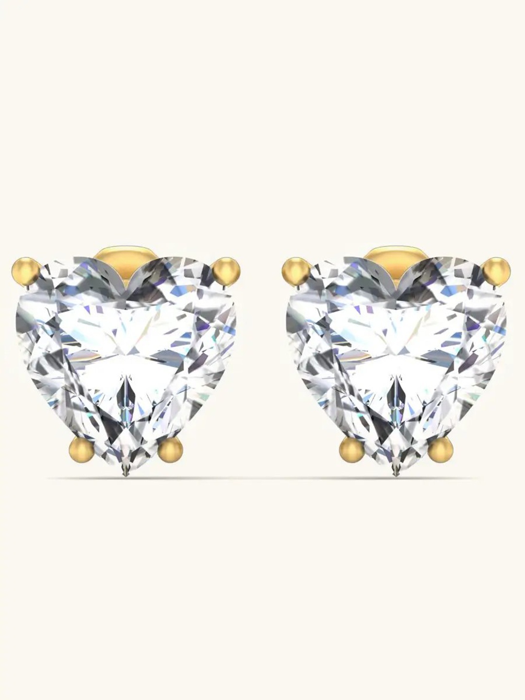 

Mabel 18 KT Gold Plated Cubic Zirconia 925 Sterling Silver Studs