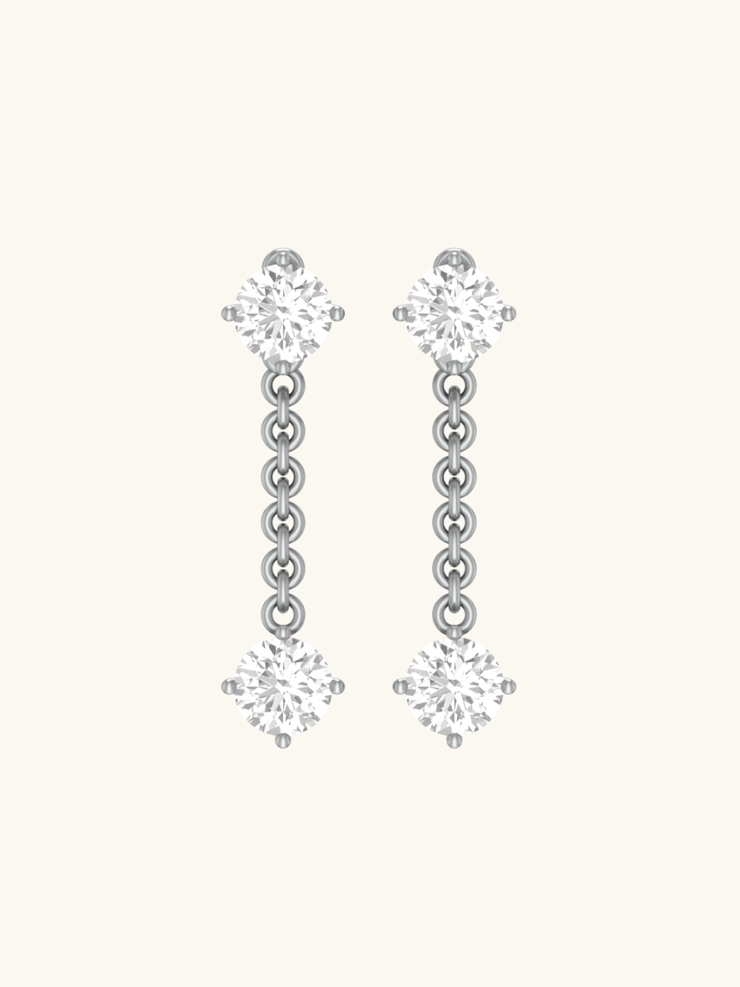 

Mabel Rhodium Plated Cubic Zirconia 925 Sterling Silver Drop Earrings