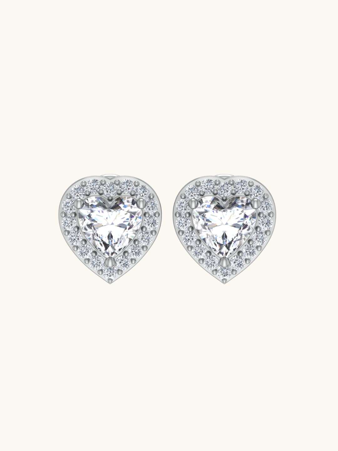 

Mabel Rhodium Plated Cubic Zirconia 925 Sterling Silver Studs