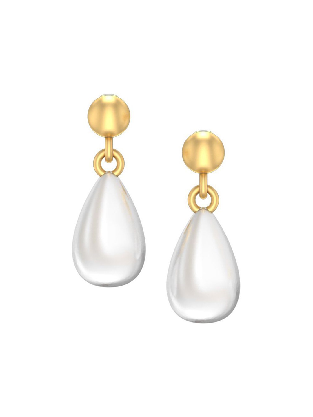 

Mabel 925 Sterling Silver 18KT Gold Plated Fresh Water Pearl Drop Earrings
