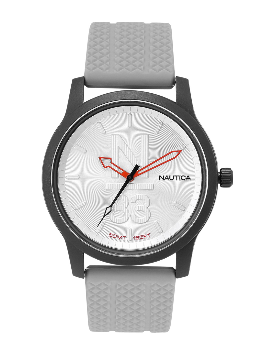 

Nautica Men N83 Sporty Analogue Watch NAPMYF306, Silver