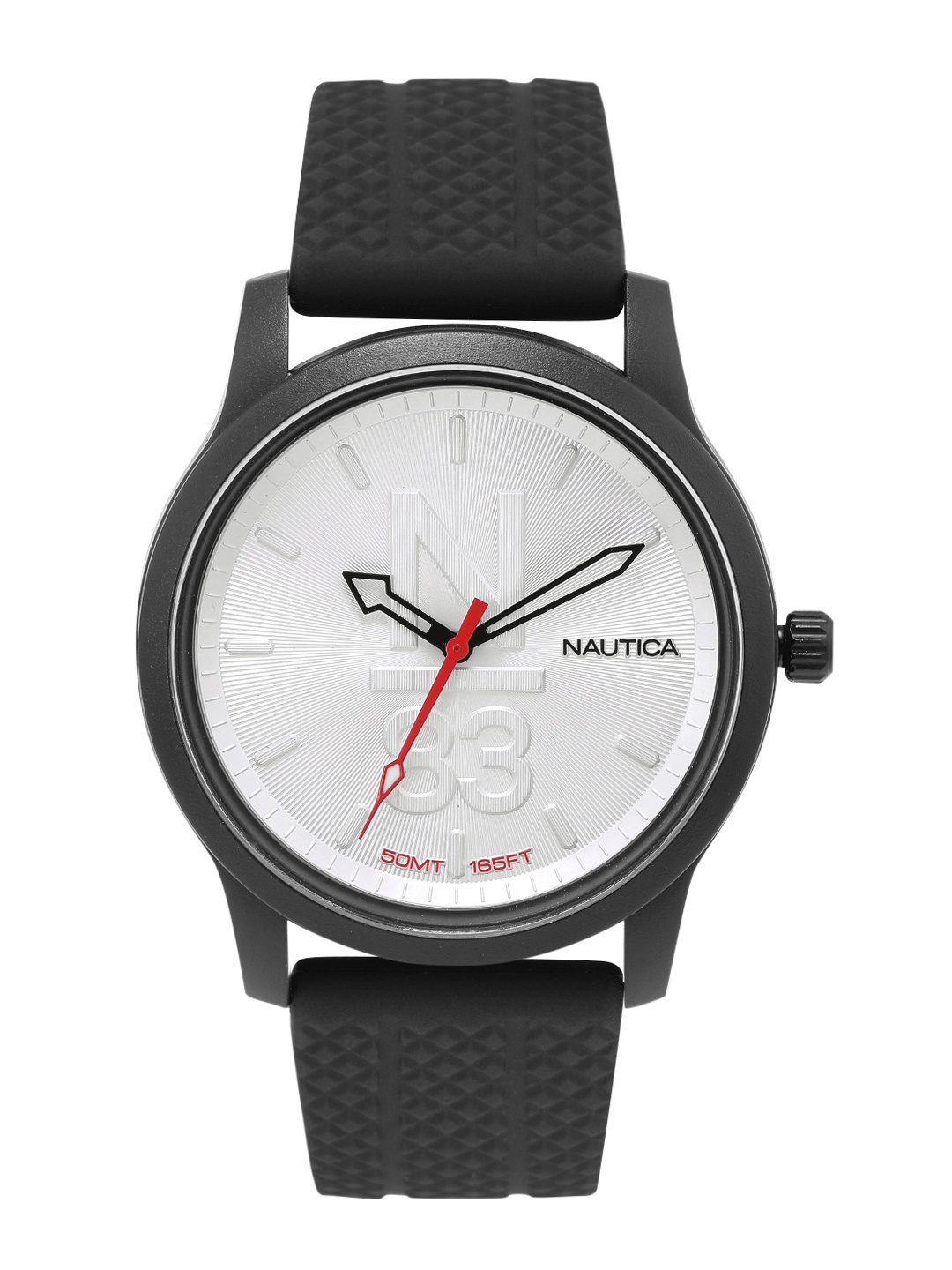 

Nautica Men N83 Sporty Analogue Watch NAPMYF304, Silver